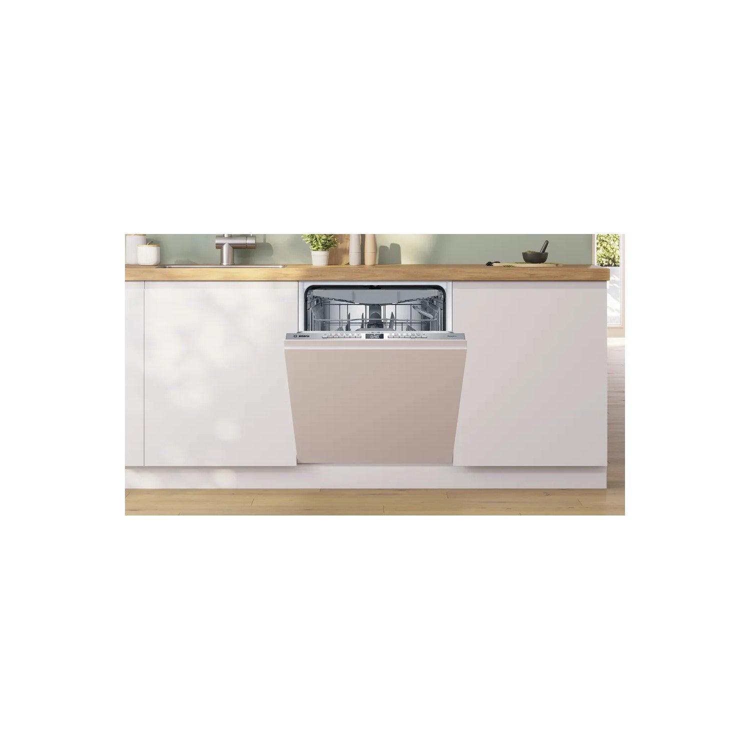 Bosch Series 6 Integrated Dishwasher - Smart Wi-Fi, B-Rated, Silver control panel