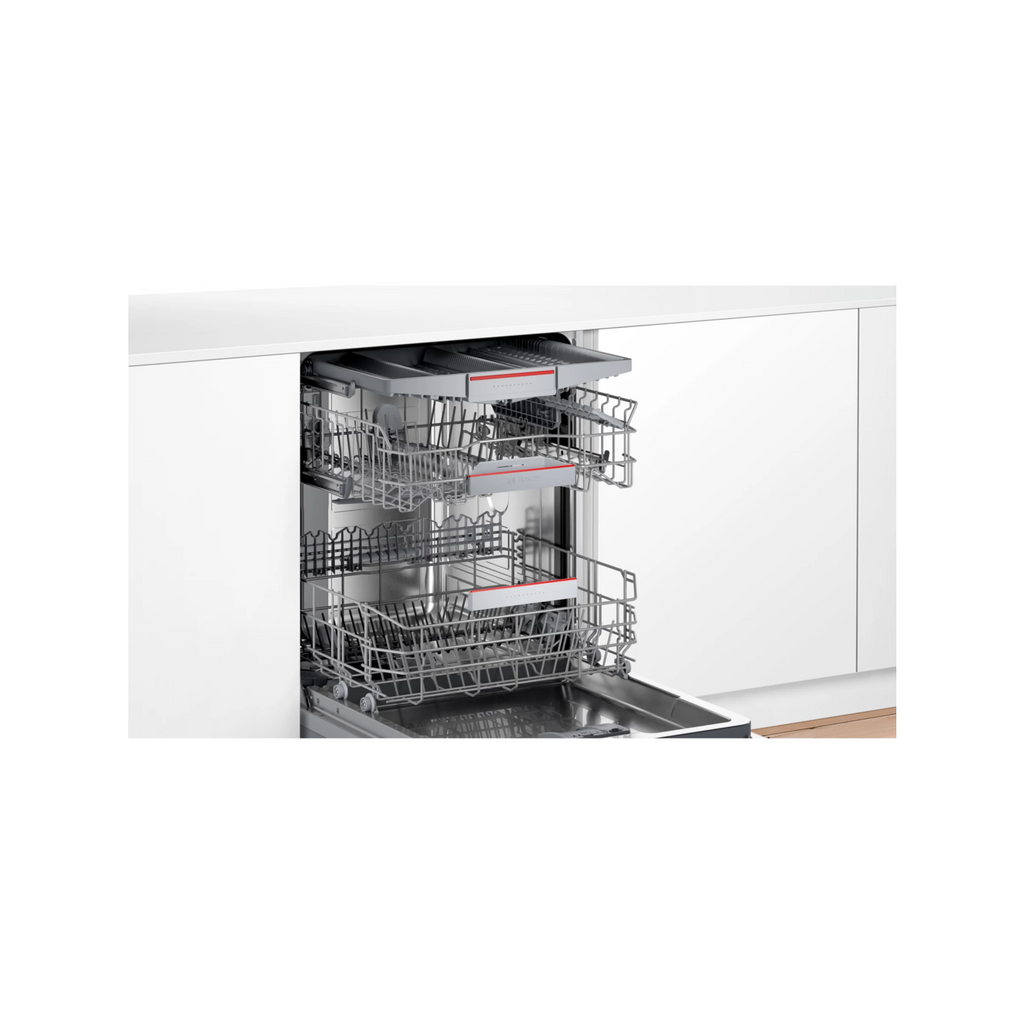 Bosch Series 6 Integrated Dishwasher - Smart Wi-Fi, B-Rated, Silver control panel