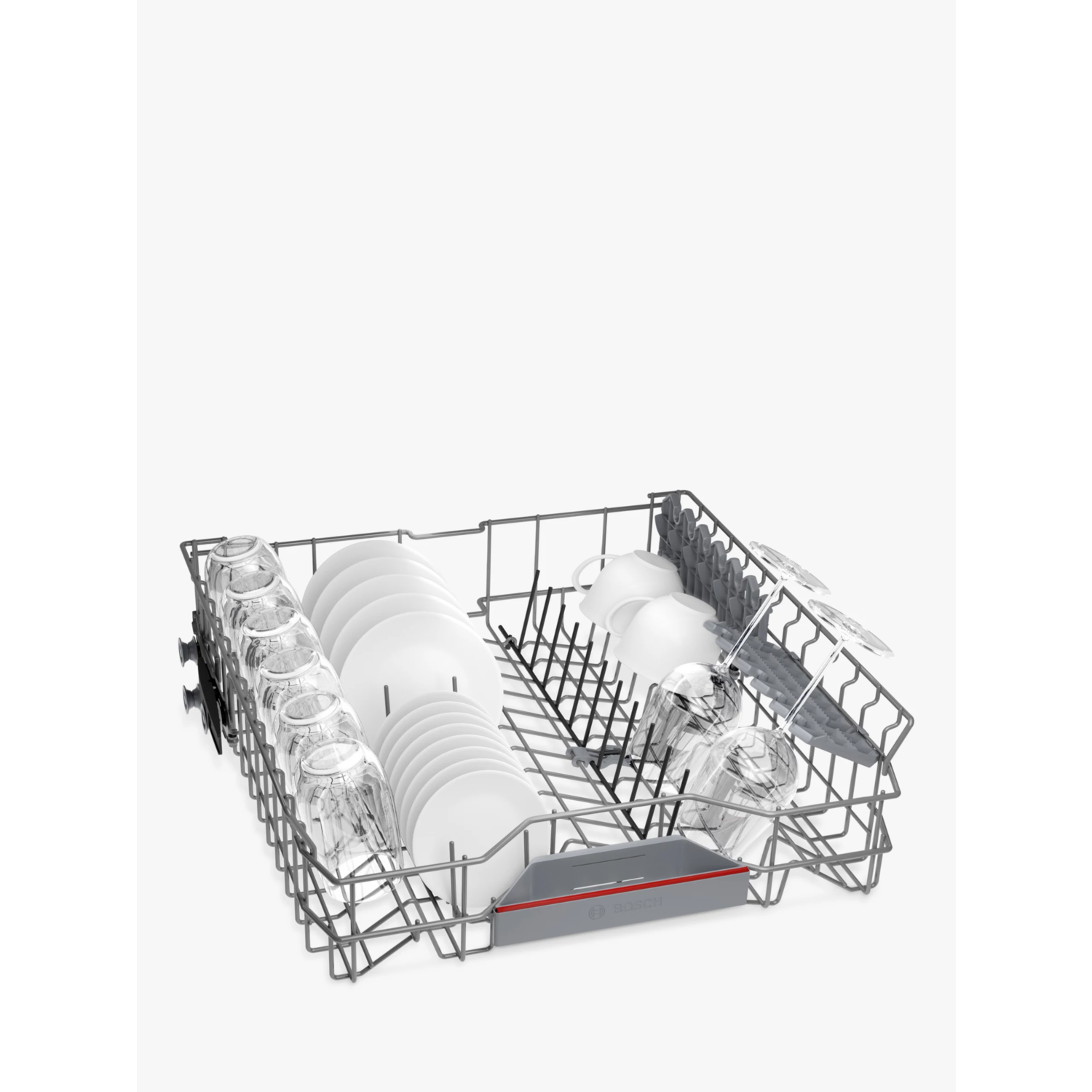 Bosch Series 6 Integrated Dishwasher - Smart Wi-Fi, B-Rated, Silver control panel