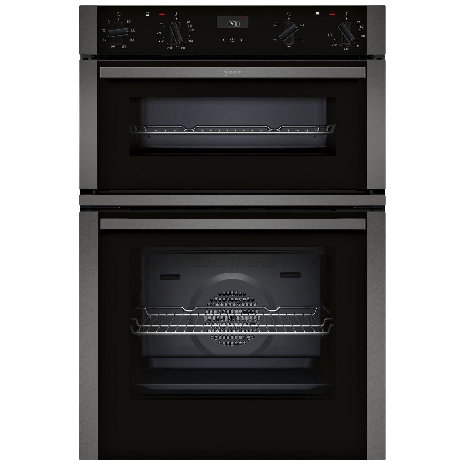 Neff N50 U1ACE2AG3B Built-In Double Oven - Graphite