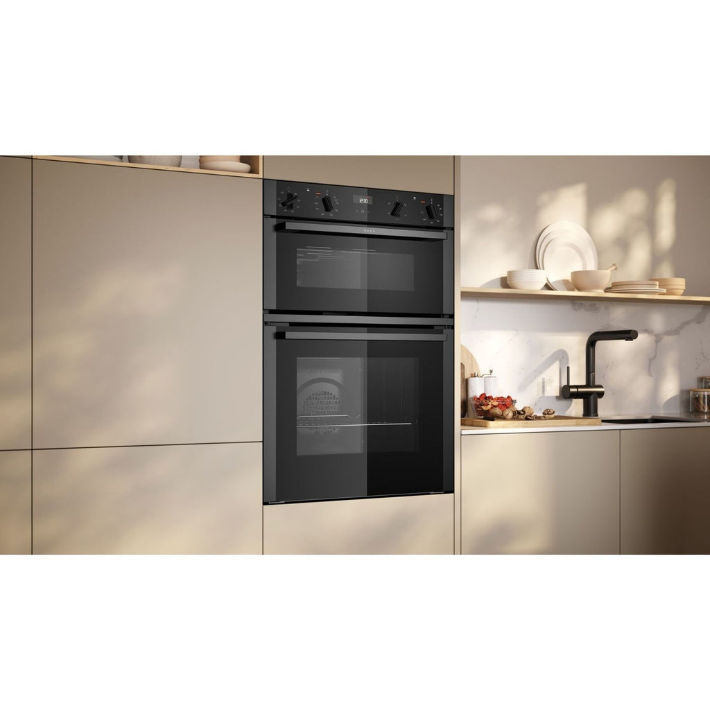 Neff N50 U1ACE2AG3B Built-In Double Oven - Graphite