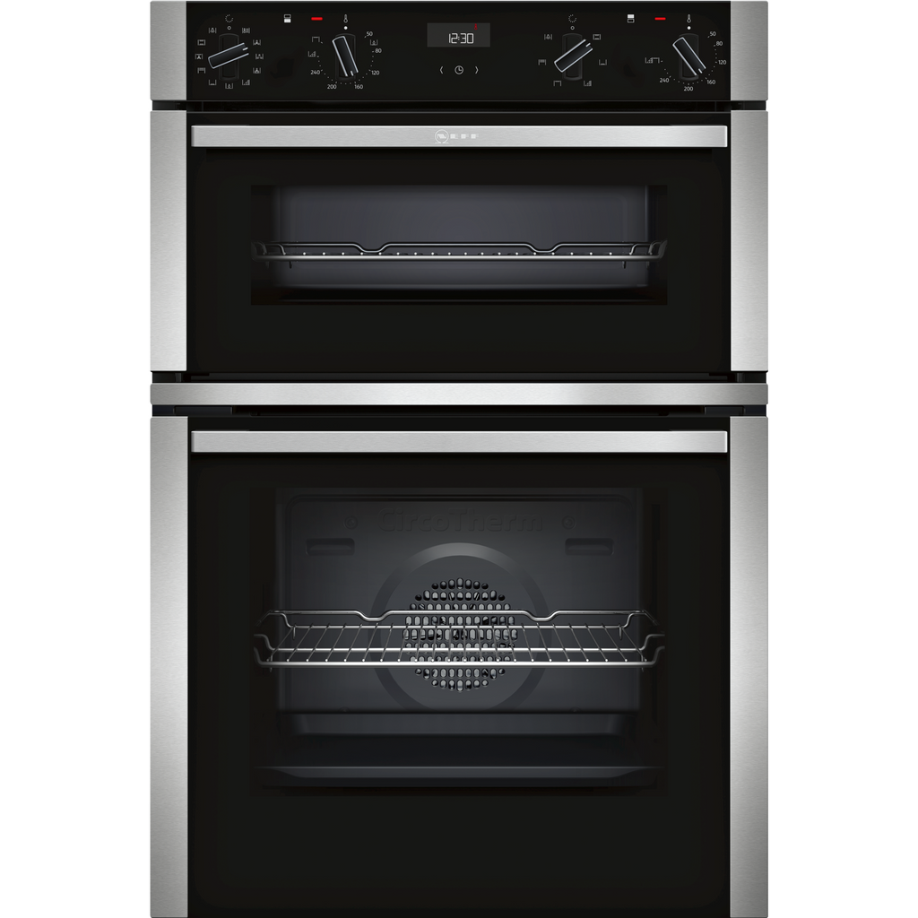 Neff N50 U1ACE5HN0B Built-In Electric Double Oven - Stainless Steel
