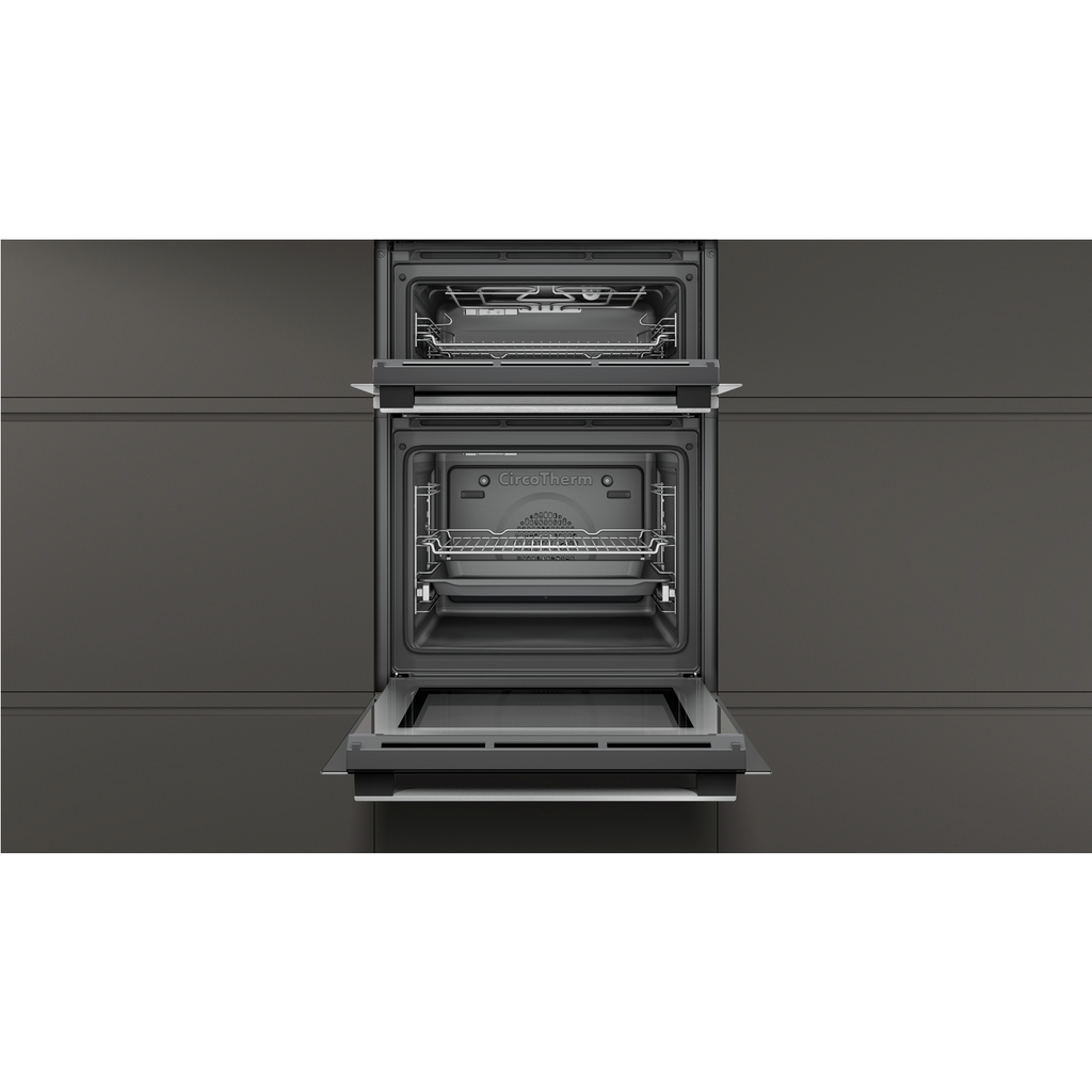 Neff N50 U1ACE5HN0B Built-In Electric Double Oven - Stainless Steel