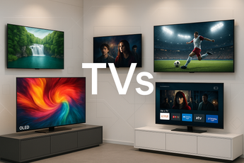خلى كلمه TVs
ظاهره فى الصورة 
وخلى التصميم زى ماهو 